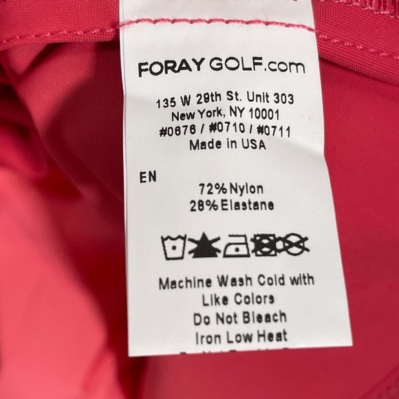 Foray Golf Women's 15.5”  FAUX WRAP Skort, Large, flamingo pink - Picture 3 of 9